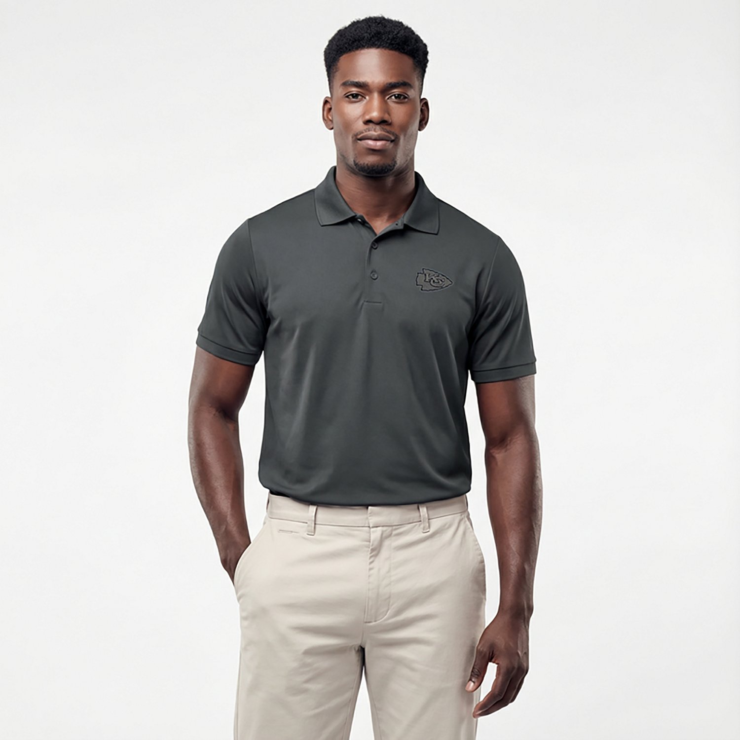 Antigua Men's Chiefs Night Vision Legacy Pique Polo Shirt - view number 2