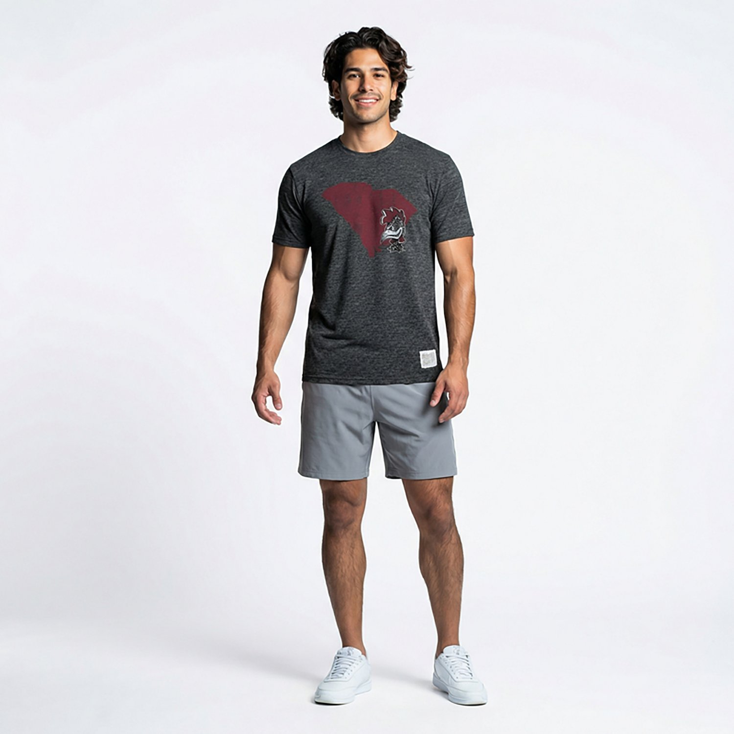 WILDCAT RETRO Men's University of South Carolina Vault Mascot Head State Graphic T-shirt