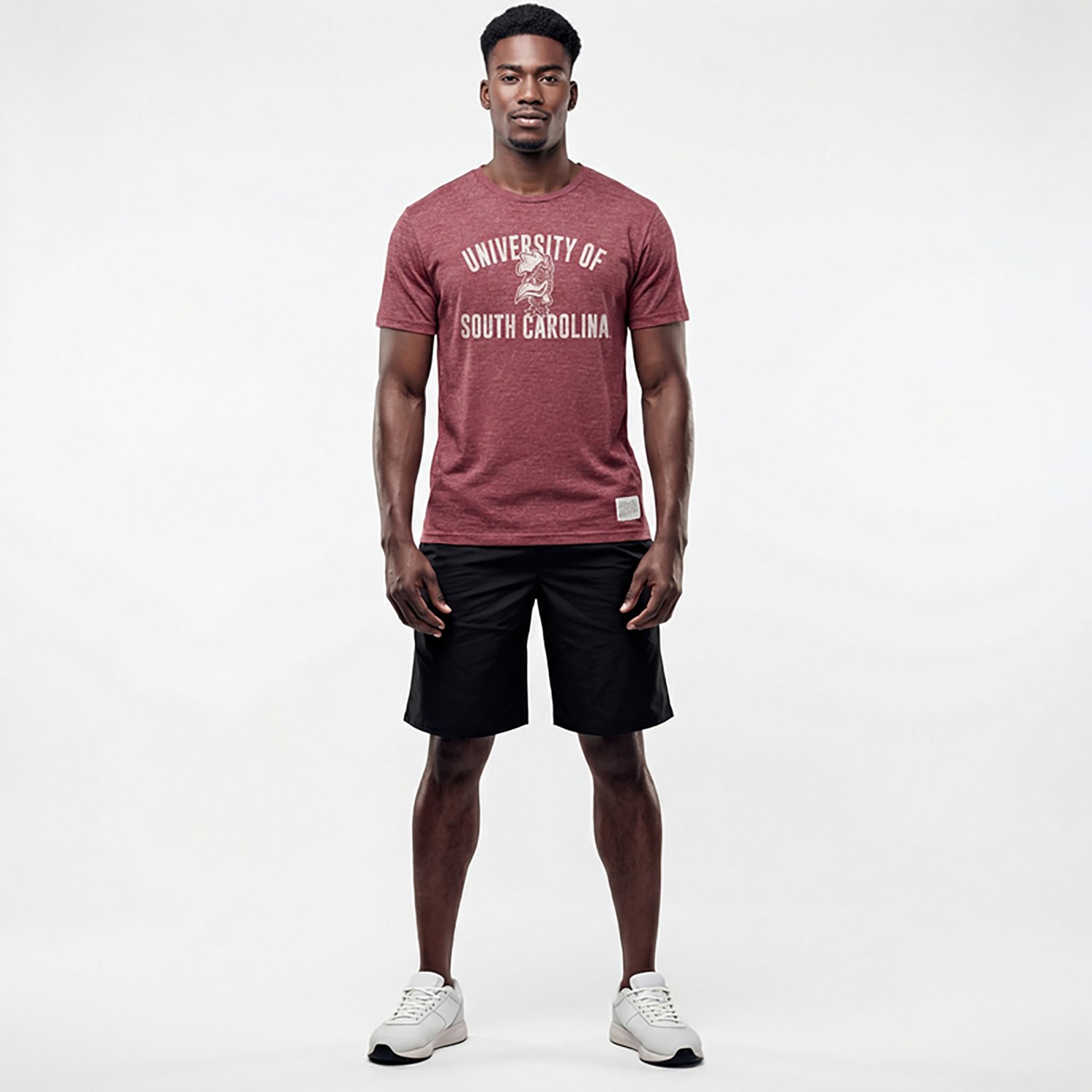 WILDCAT RETRO Men's University of South Carolina School Arch Over Vault Mascot Graphic T-shirt