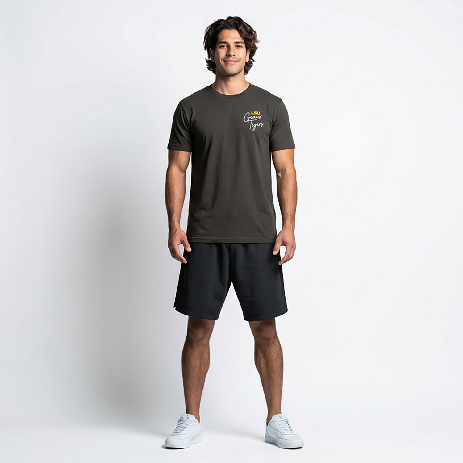 Image One Men's LSU Mardi Gras King DS T-shirt