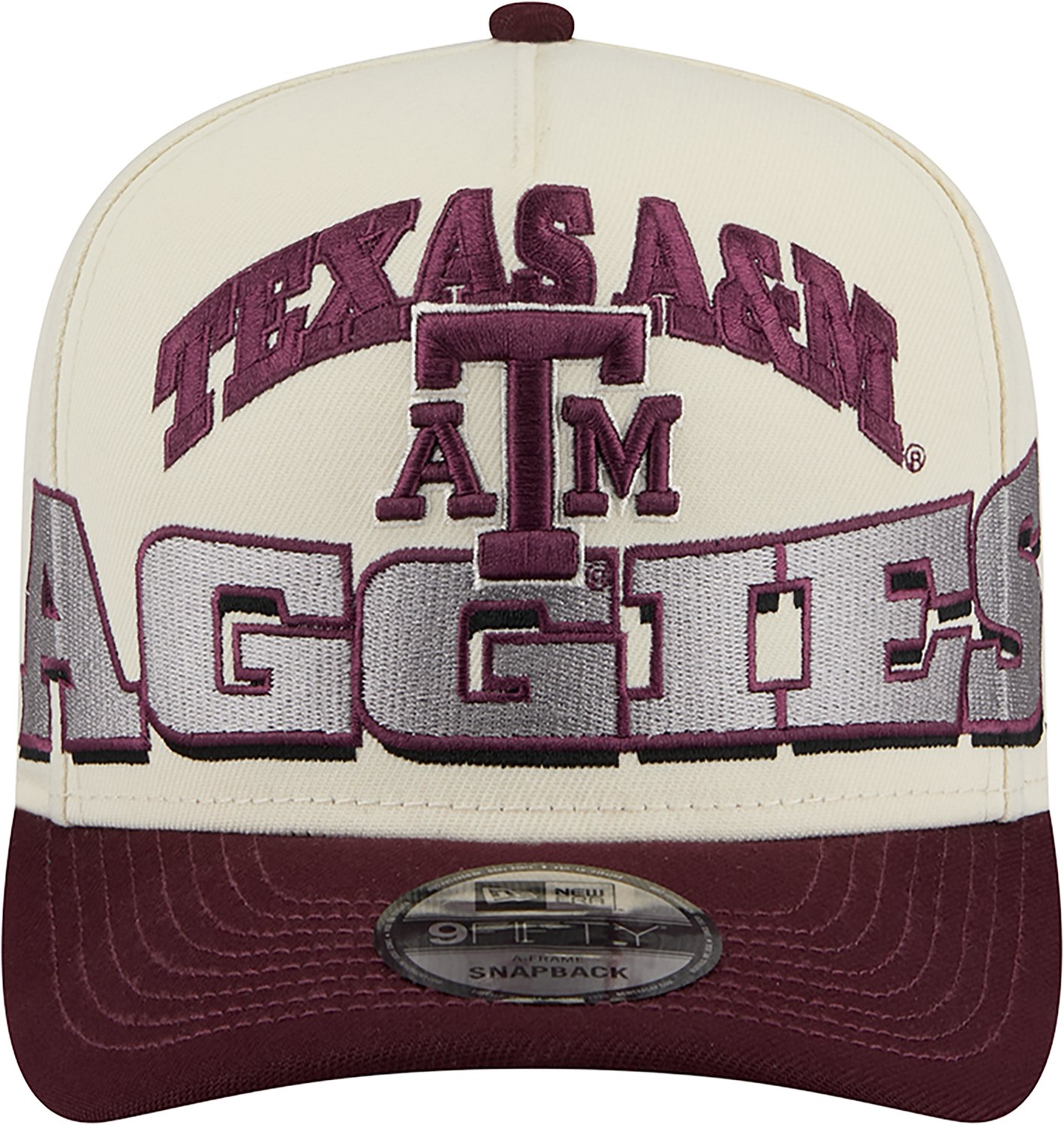 New Era Adults' Texas A&M Aggies Arch Mascot MM 950AF Cap - view number 2