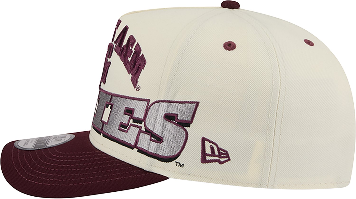 New Era Adults' Texas A&M Aggies Arch Mascot MM 950AF Cap - view number 5