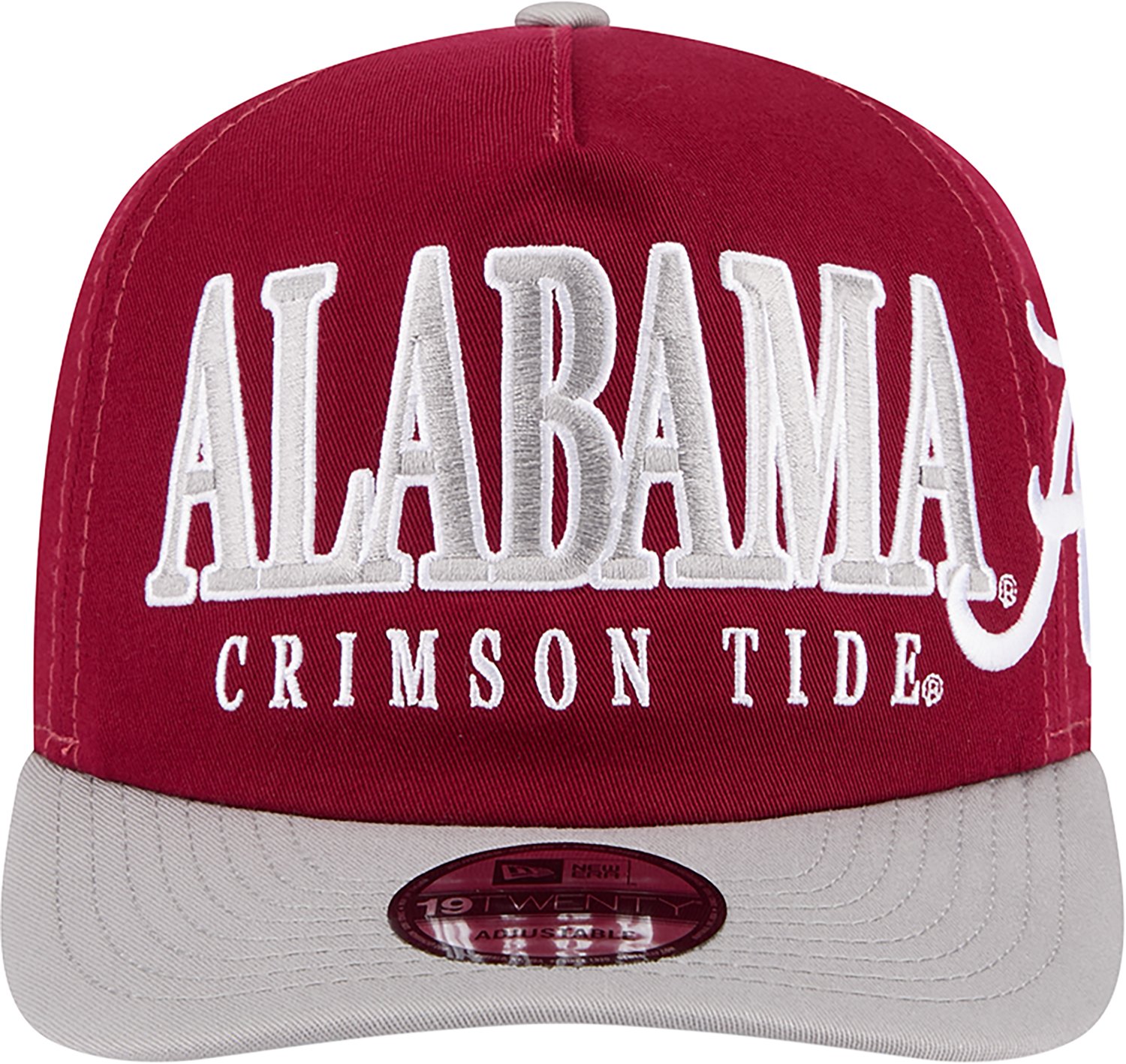 New Era Adults' Alabama Crimson Tide Full Front MM 1920 Cap - view number 2