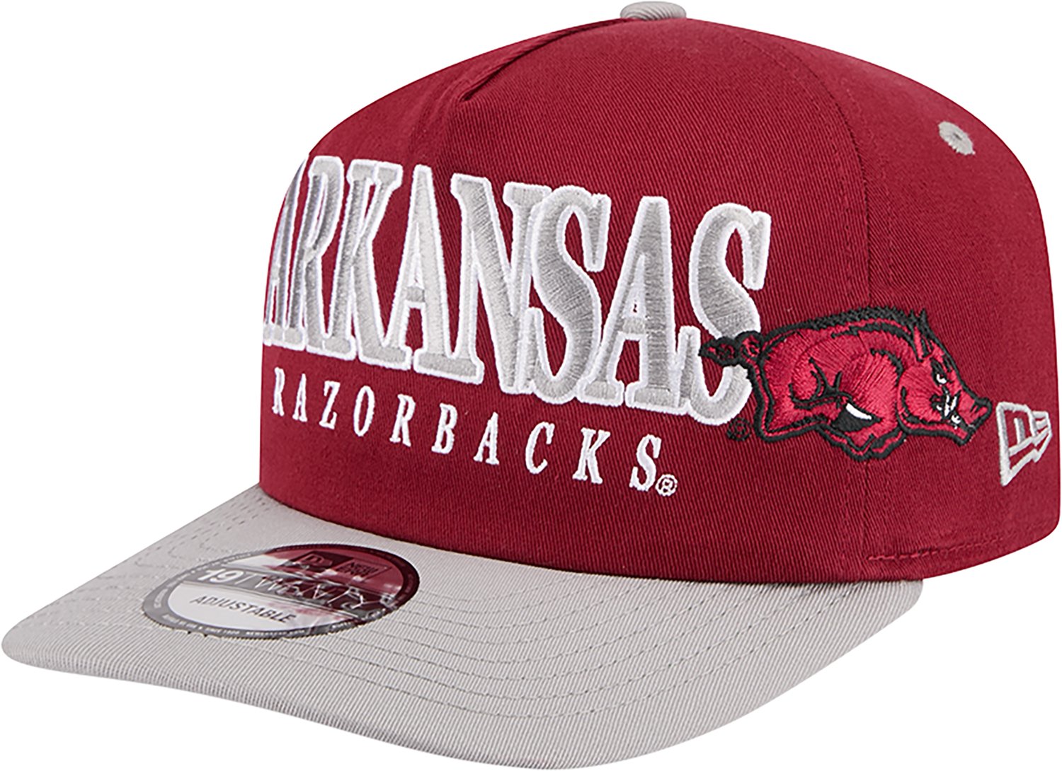 New Era Adults' Arkansas Razorbacks Full Front MM 1920 Cap