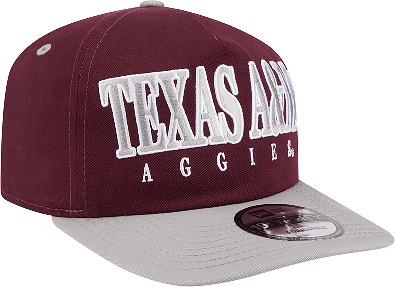 New Era Adults' Texas A&M Aggies Full Front MM 1920 Cap - view number 3