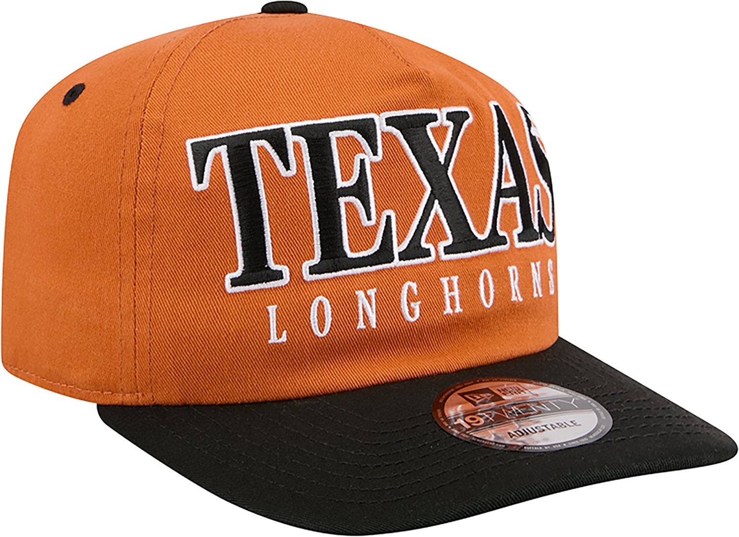 New Era Adults' Texas Longhorns Full Front MM 1920 Cap - view number 3