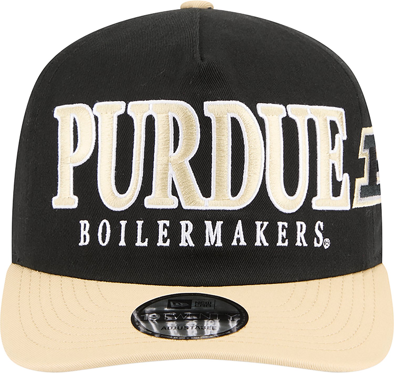 New Era Adults' Purdue Boilermakers Full Front MM 1920 Cap - view number 2