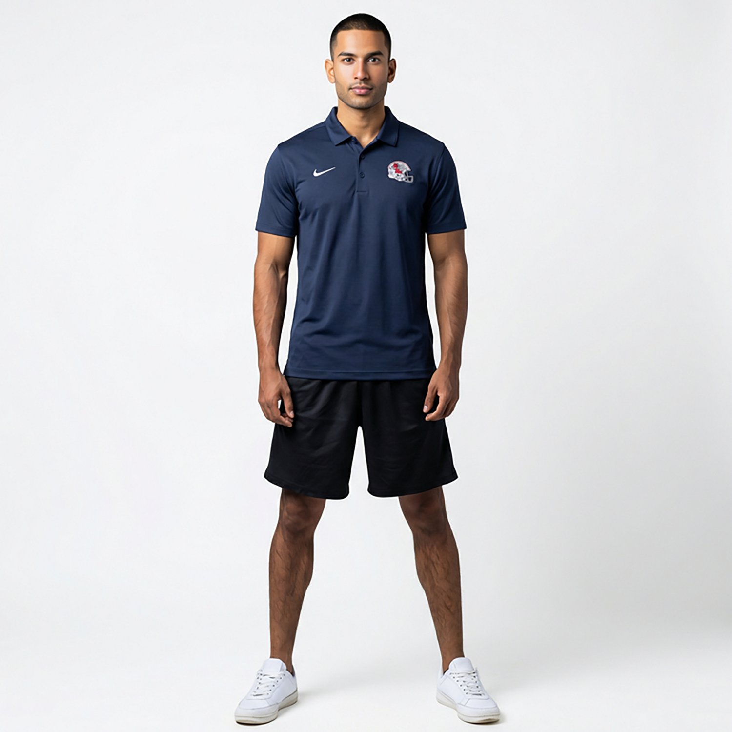 Nike Men's Ole Miss Rebels Realtree Football Helmet Victory Polo Shirt