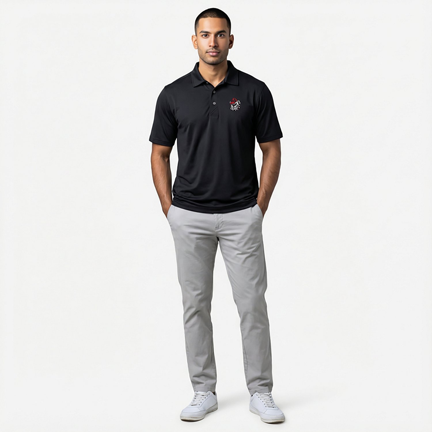 Cutter & Buck Men's Georgia Bulldogs Vault Mascot Virtue Eco Pique Polo Shirt