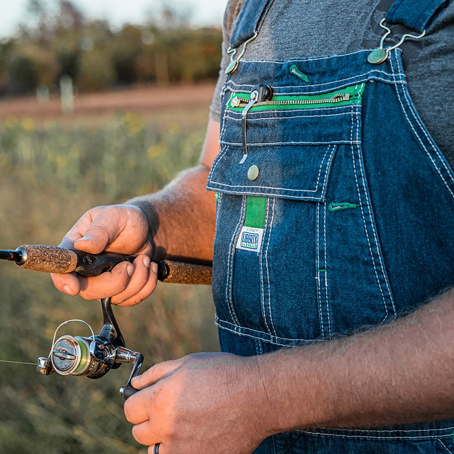 Liberty Men's Denim Bib Overalls - view number 3