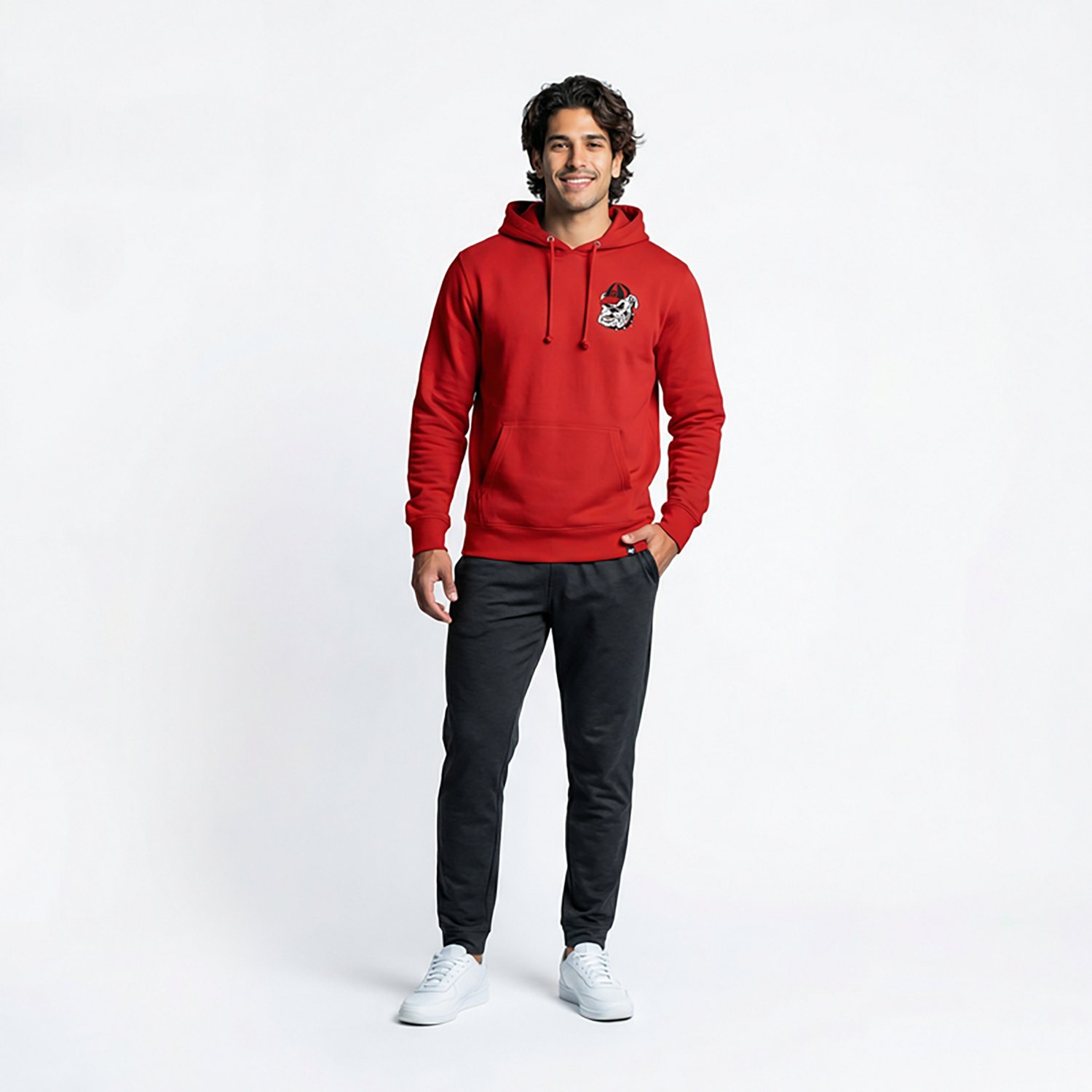 '47 Men's Georgia Bulldogs Regional Backer Headline Long Sleeve Hoodie