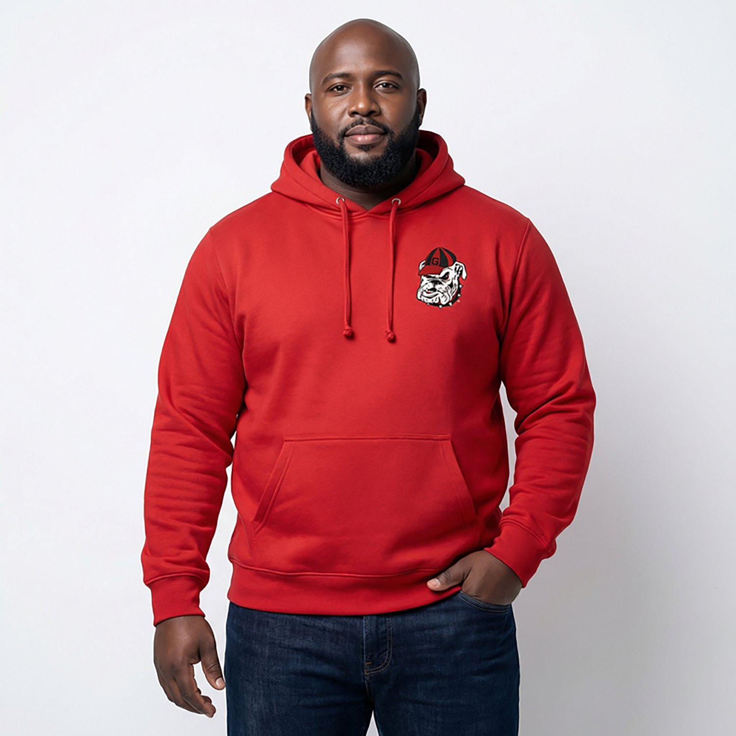 '47 Men's Georgia Bulldogs Regional Backer Headline Long Sleeve Hoodie - view number 2