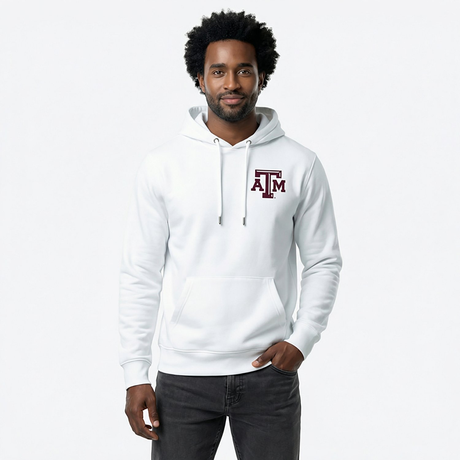 '47 Men's Texas A&M Aggies Regional Backer Headline Long Sleeve Hoodie - view number 2