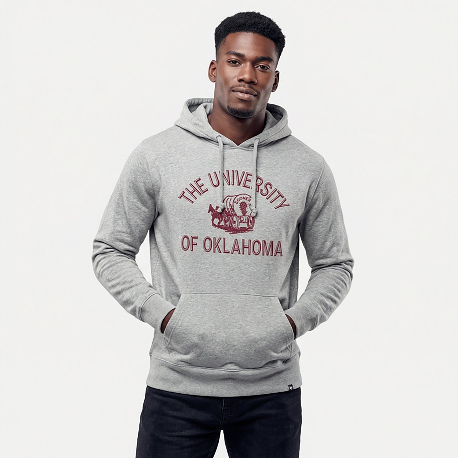 '47 Men's Oklahoma Sooners Arch Wagon Pivotal Headline Hoodie - view number 2