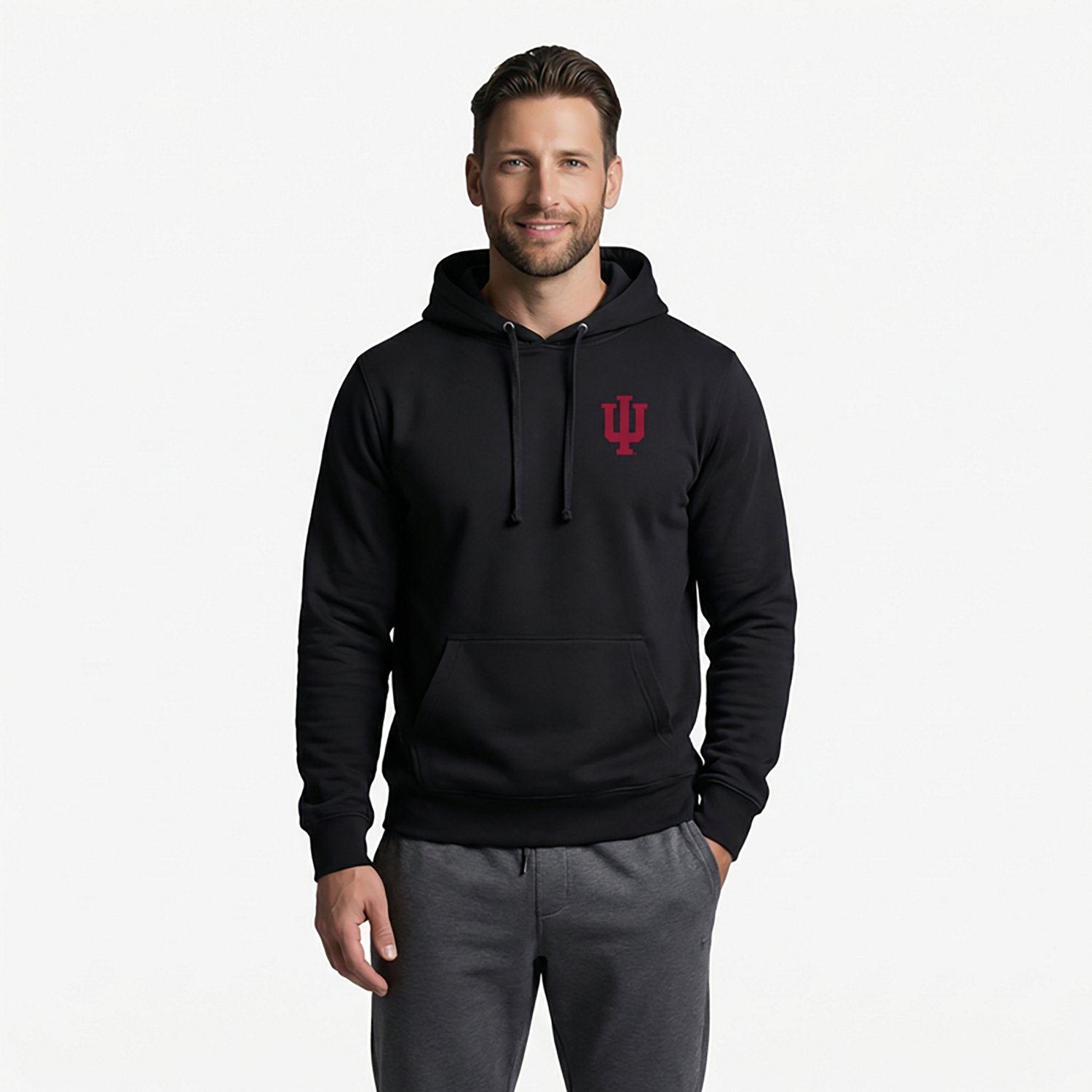 '47 Men's Indiana Hoosiers Regional Backer Headline Long Sleeve Hoodie - view number 2