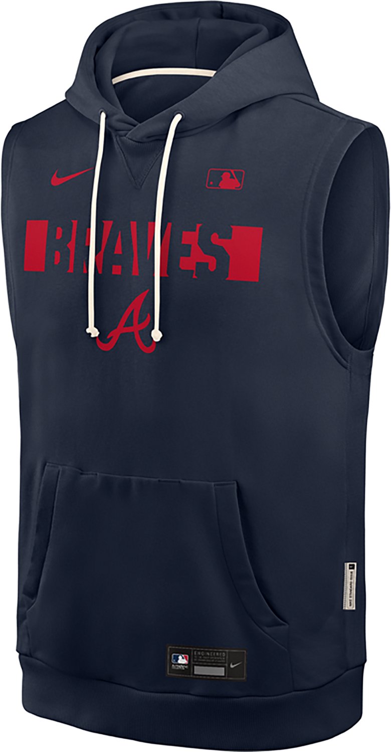 Nike Men’s Atlanta Braves AC Standard Issue Sleeveless Hoodie