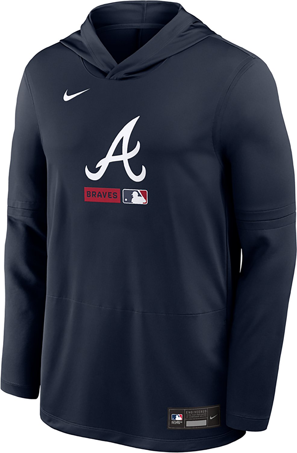 Nike Men’s Atlanta Braves AC Lightweight Long-Sleeve Hoodie - view number 2