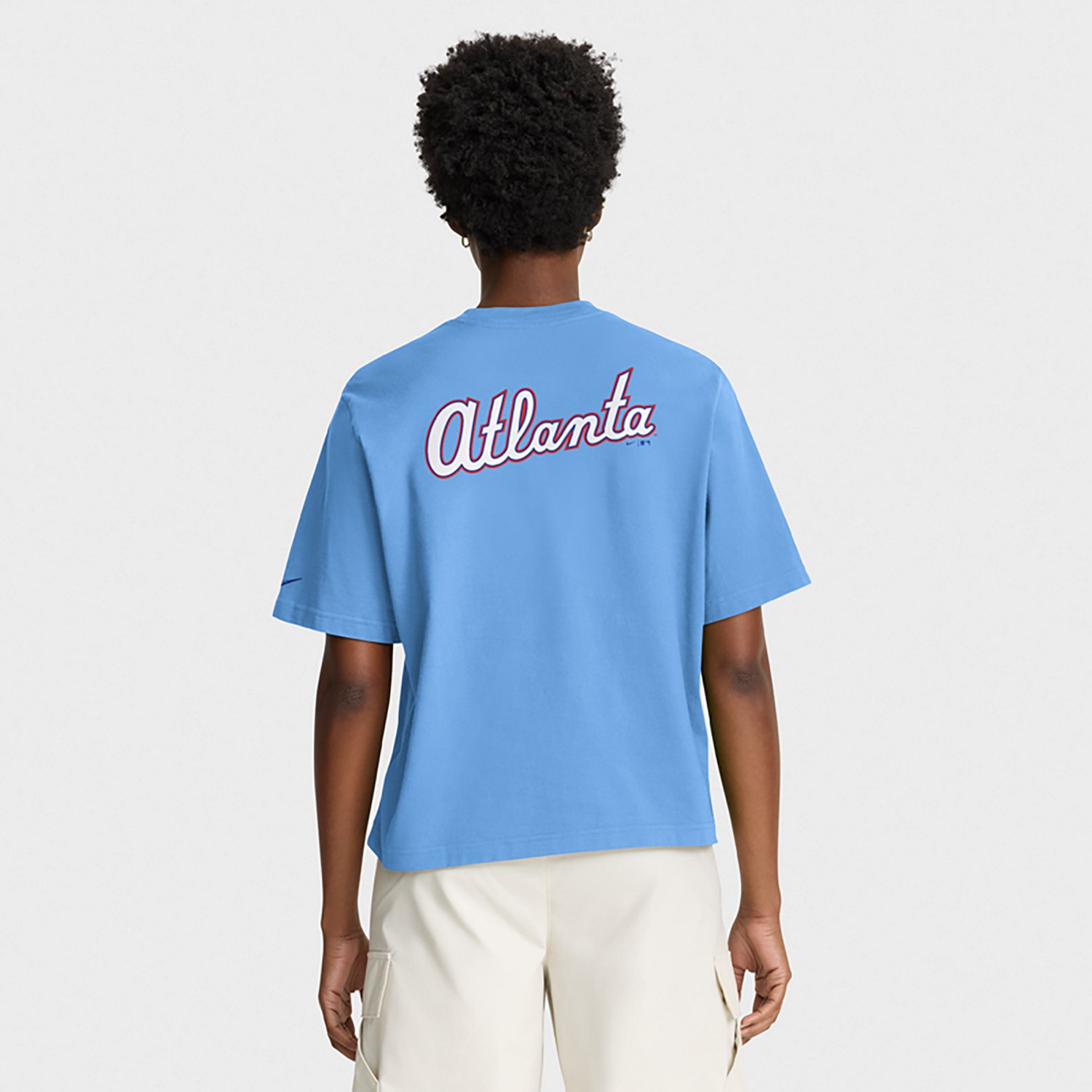 Nike Women’s Atlanta Braves City Connect Short-Sleeve Pocket T-Shirt - view number 2