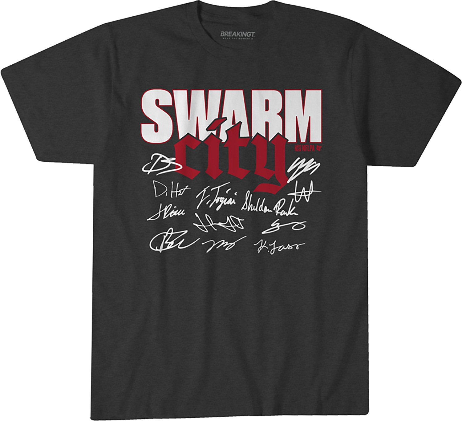 BreakingT Kids' Houston Texans Swarm City Signatures Short Sleeve T-shirt