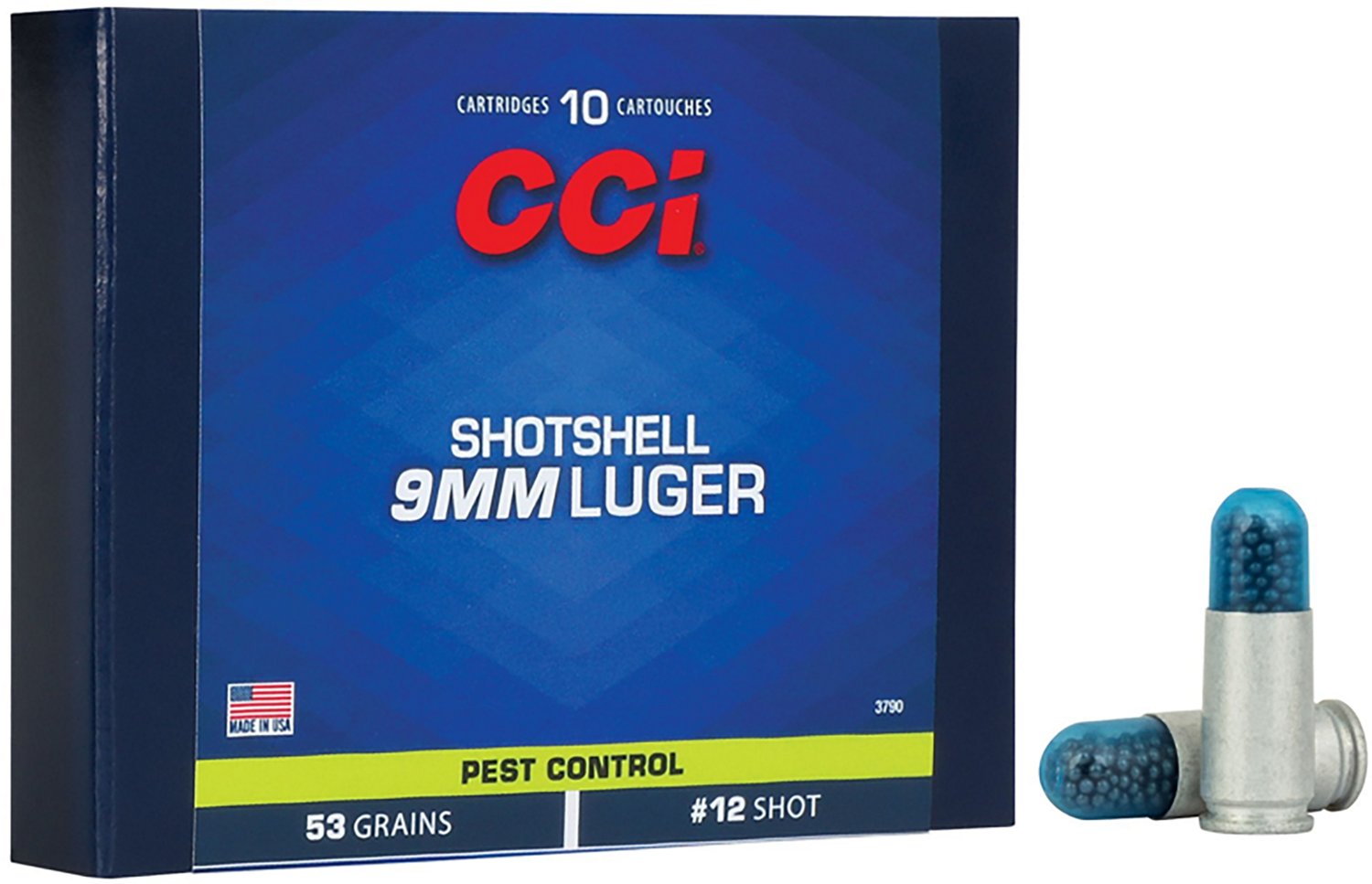 CCI Pest Control 9mm Luger 53-Grain Centerfire Shotshells - 10 Rounds
