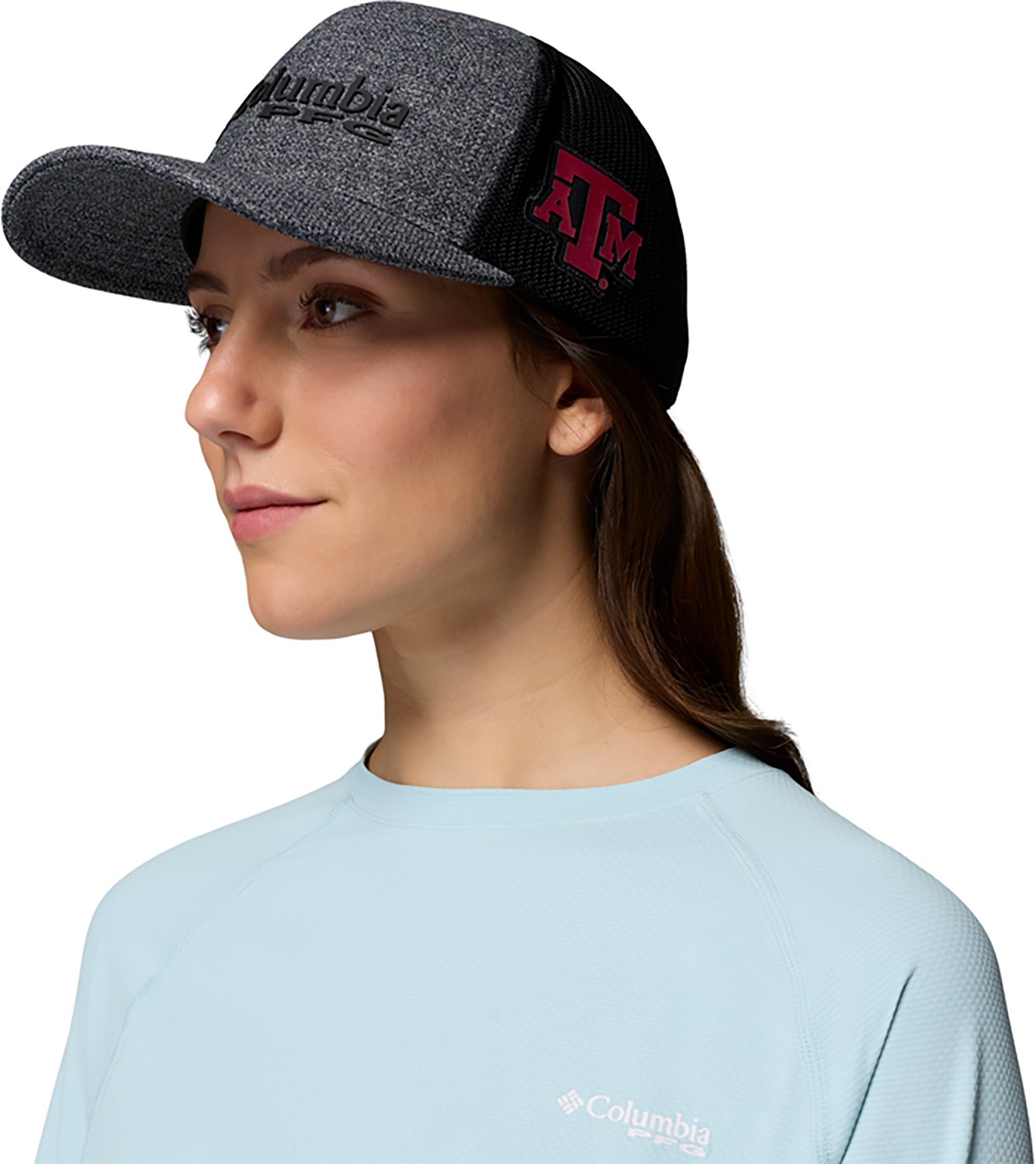 Columbia Sportswear Men's Texas A&M University PFG Mesh Snap Back Ball Cap