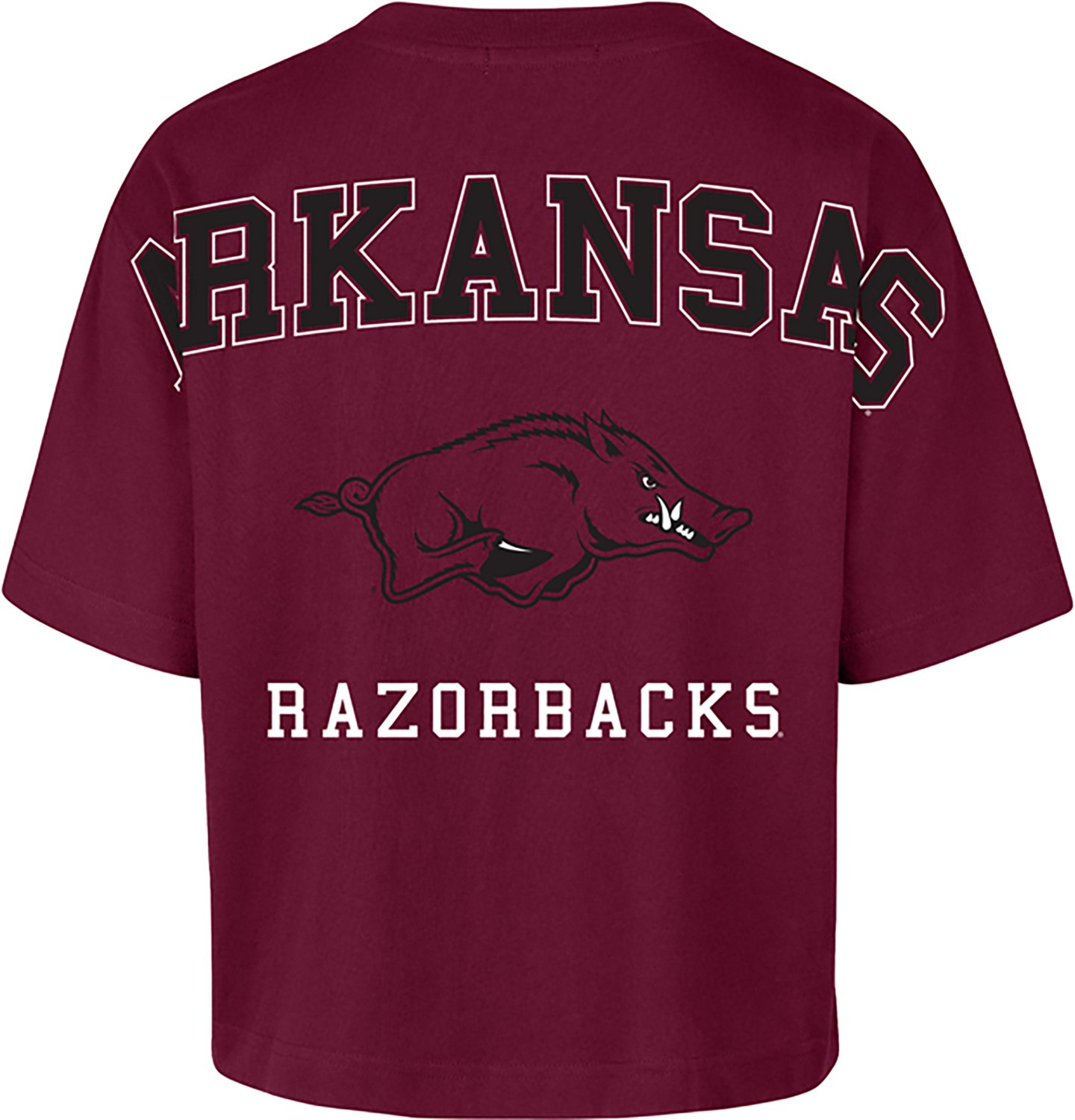 47 Women's Arkansas Back Out Foundation Crop DS T-shirt - view number 2