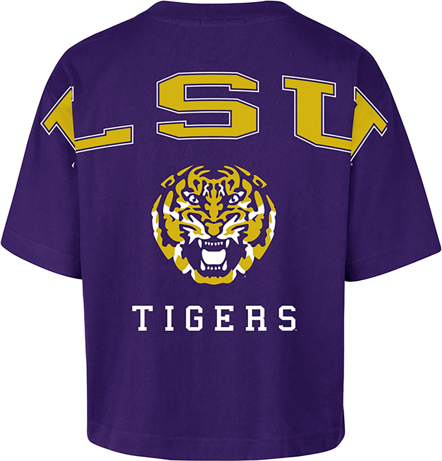 47 Women's LSU Back Out Foundation Crop DS T-shirt - view number 2
