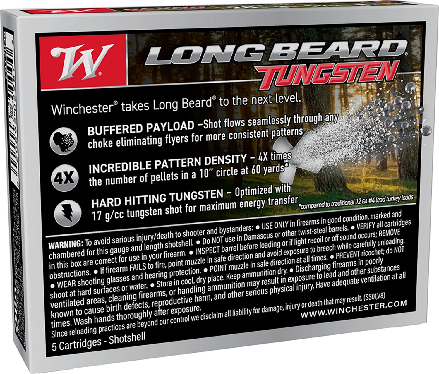 Winchester Long Beard TS17 .20 Gauge Shotshells - 5 Rounds - view number 2