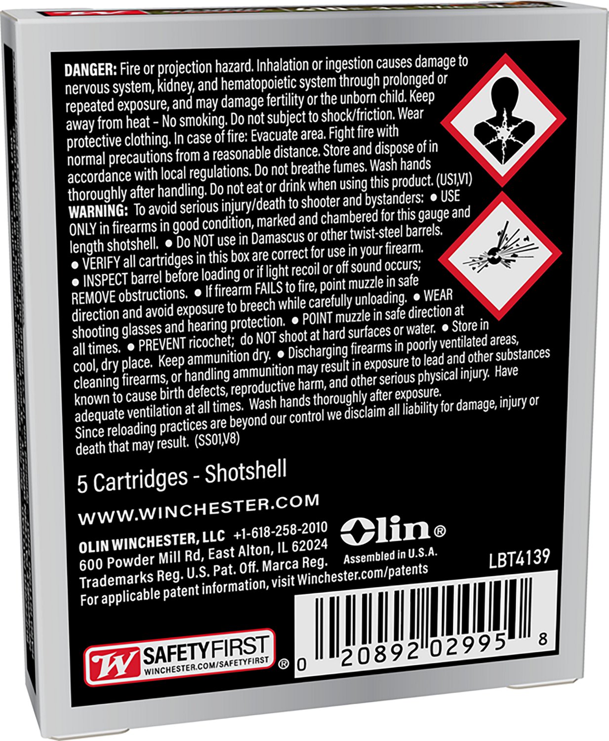 Winchester Long Beard TS17 .410 Bore Shotshells - 5 Rounds - view number 2