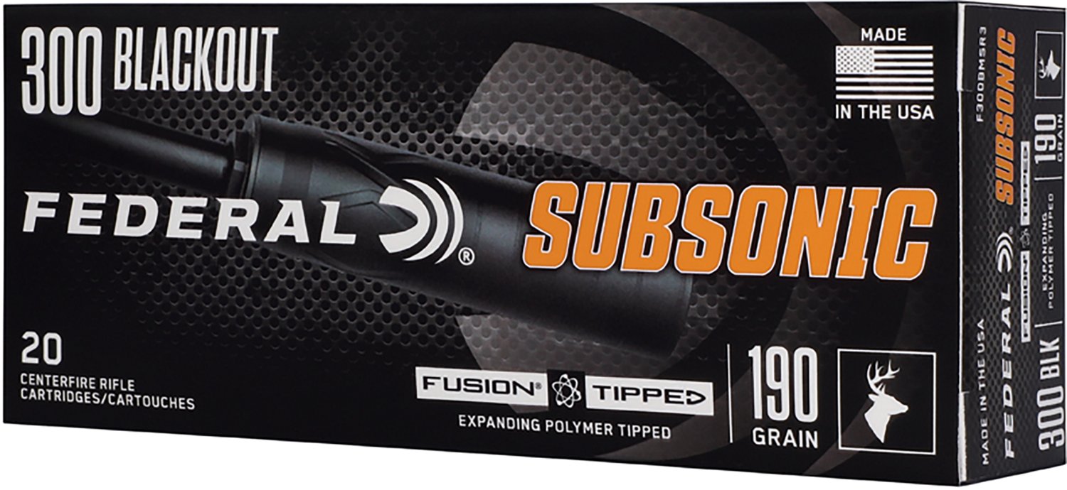 Federal Subsonic .300 Blackout 190-Grain Centerfire Ammunition - 20 Rounds - view number 2
