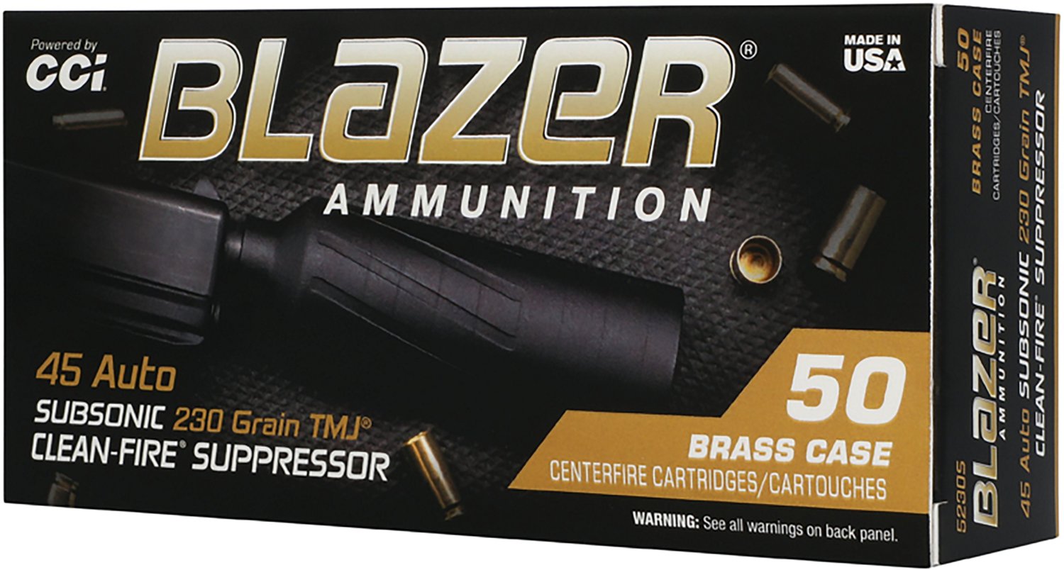 Blazer Clean-Fire Suppressor .45 ACP 230-Grain Centerfire Ammunition - 50 Rounds - view number 2