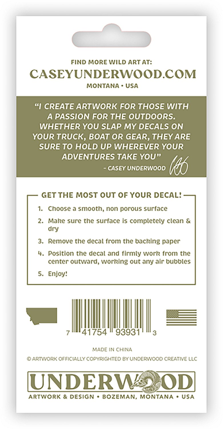 Casey Underwood Largemouth Bass Decal - view number 2
