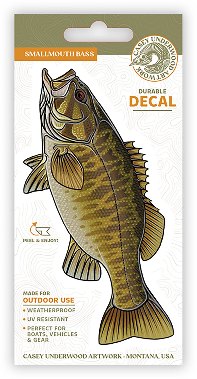 Casey Underwood Smallmouth Bass Decal