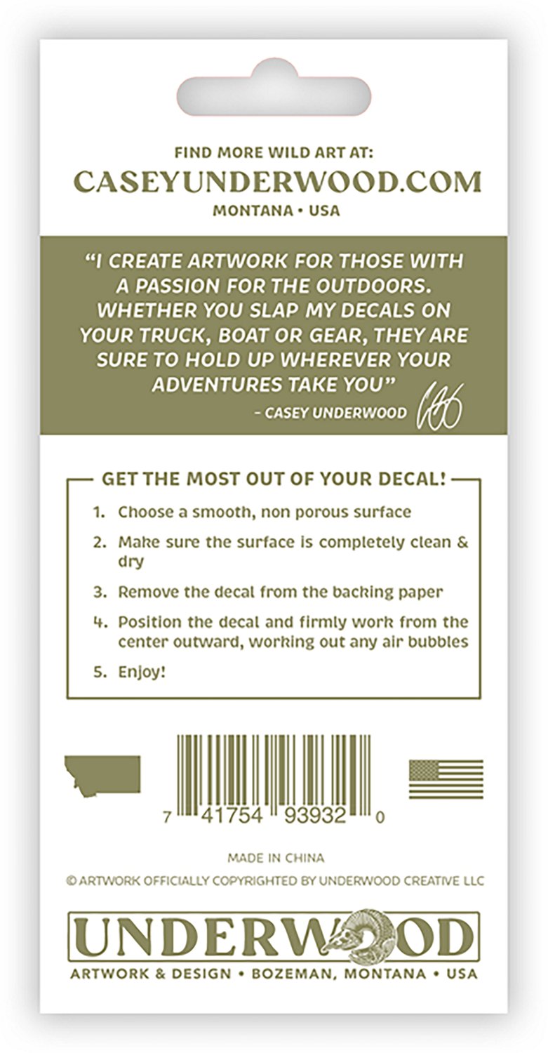 Casey Underwood Smallmouth Bass Decal - view number 2