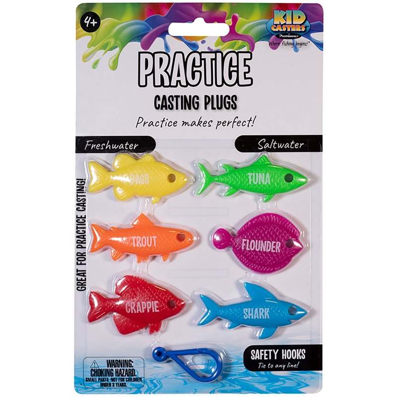 Kid Casters Practice Casting Plug, 6-Pack | For Fishing | by West Marine