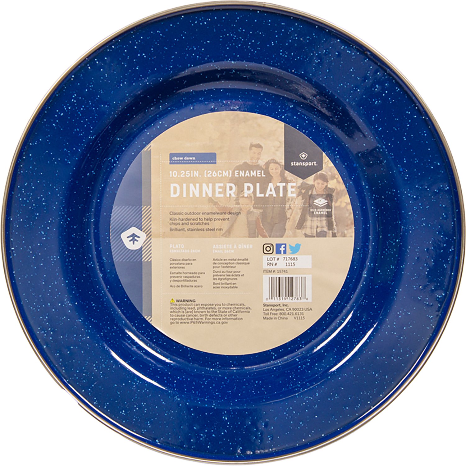 Stansport Enamel 10.5 in. Dinner Plate - view number 6