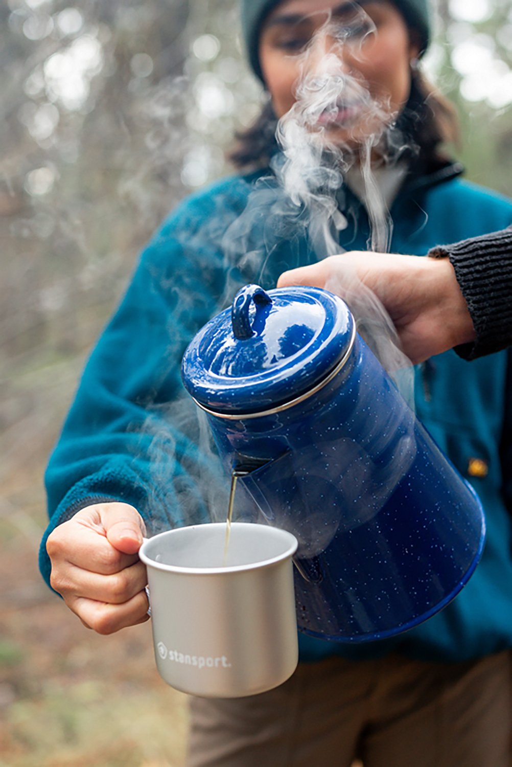 Stansport Enamel 8-Cup Coffee Pot Percolator - view number 5