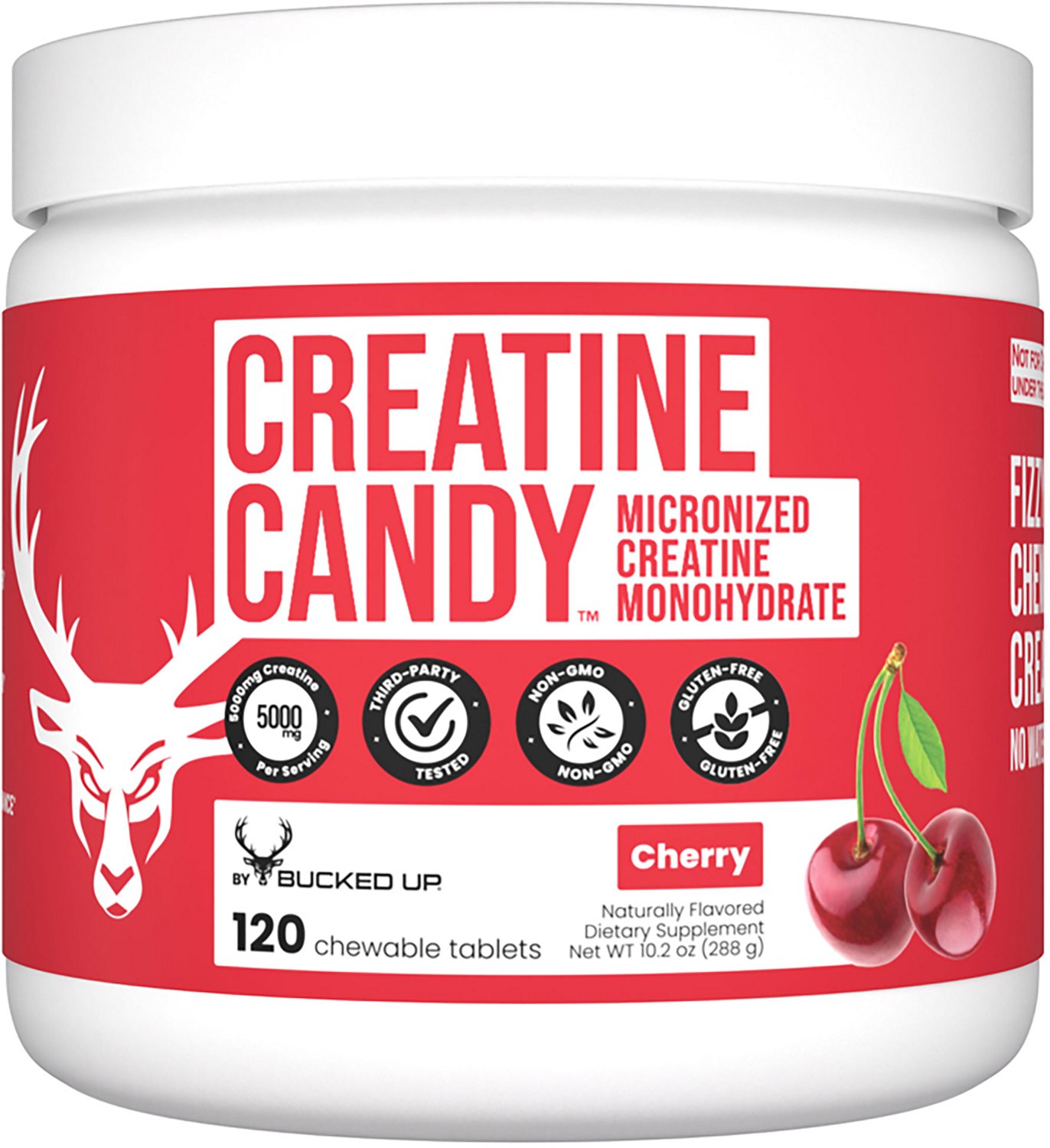 Bucked Up Blue Raz Creatine Candy Chewables 120-Pack