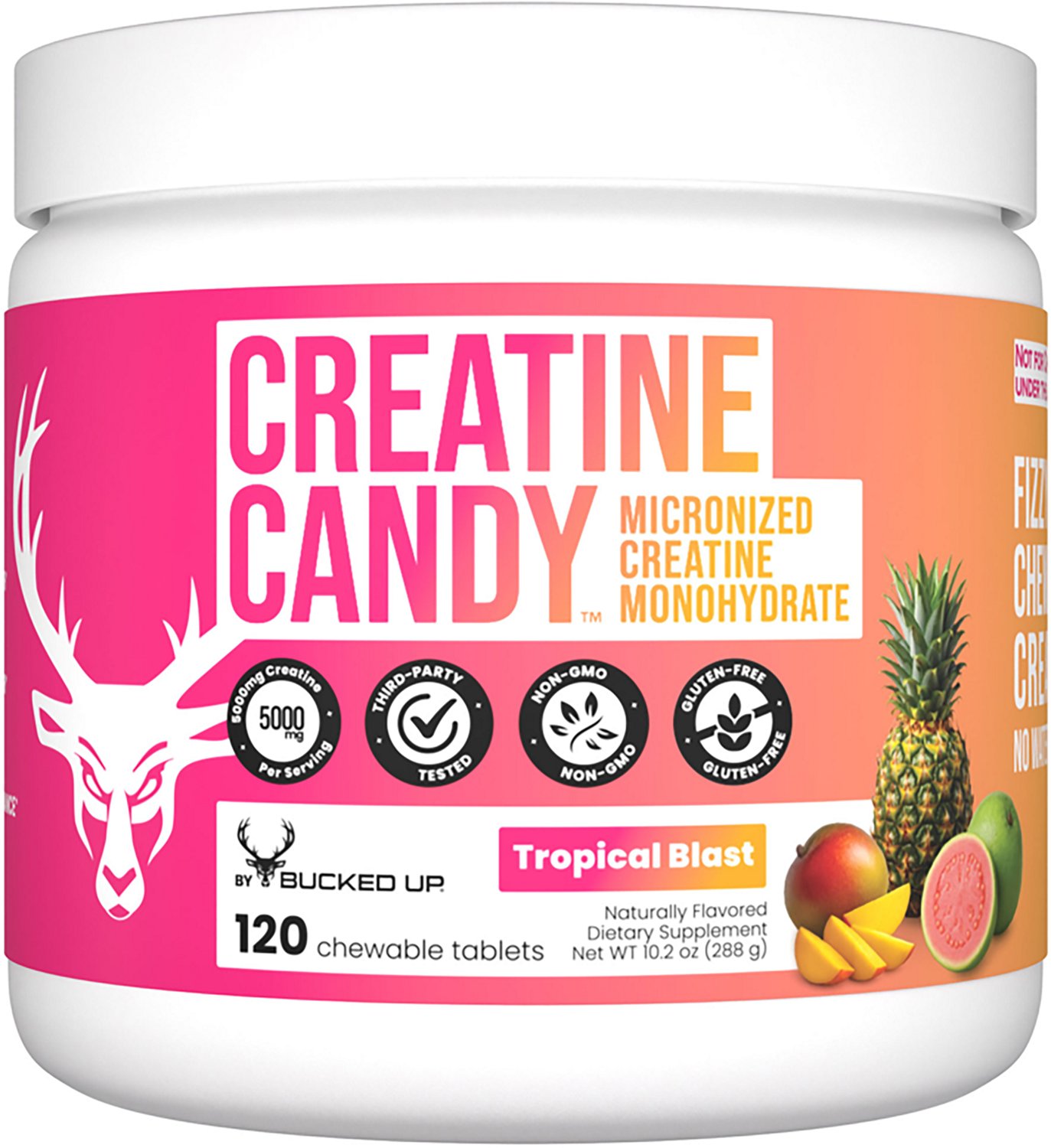 Bucked Up Creatine Candy Chewables - 120 ct