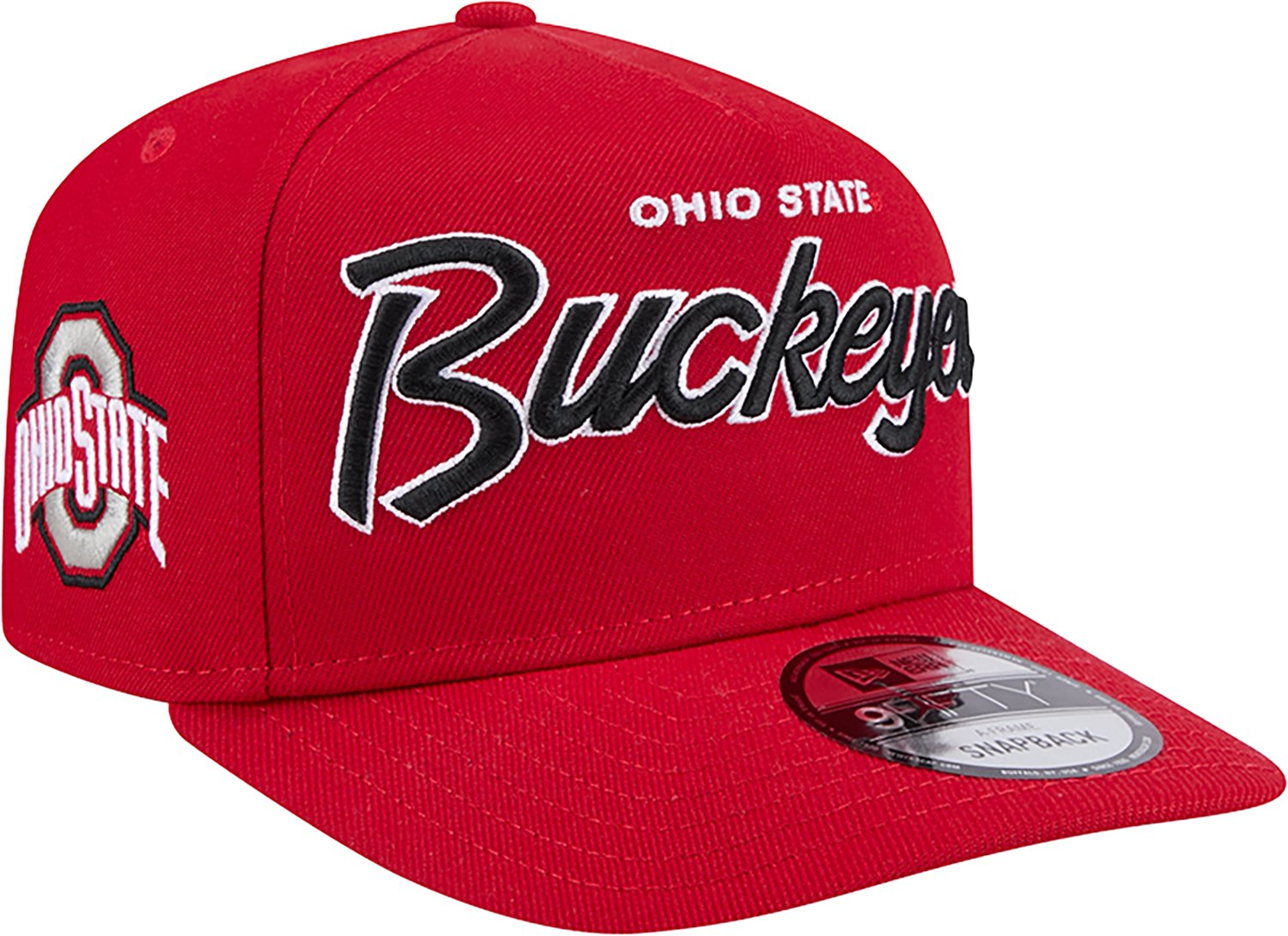 New Era Ohio State Men's 9FIFTY Poly Script Hat - view number 3