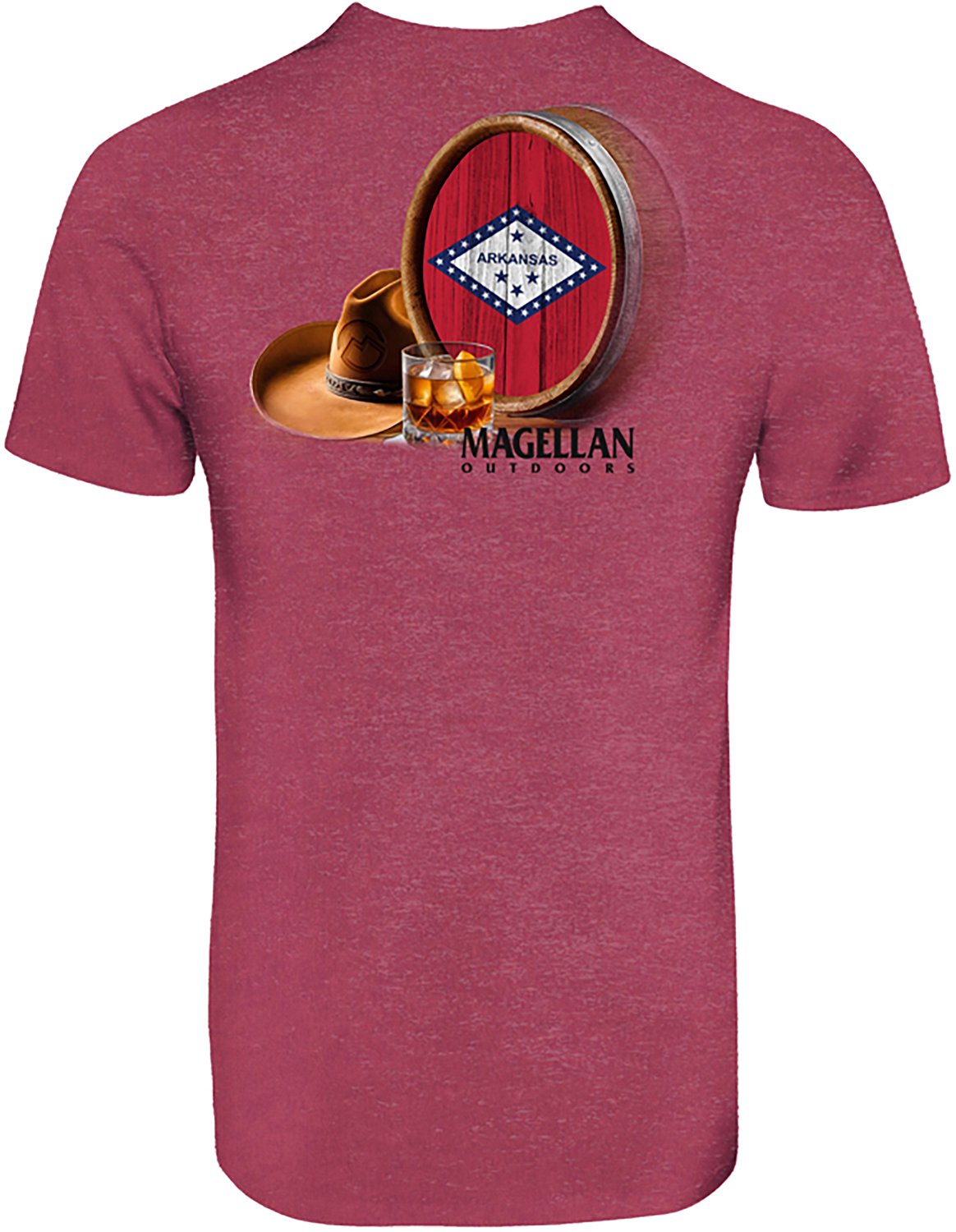 Magellan Outdoors Men's Arkansas Whiskey Barrel State Graphic T-shirt - view number 2