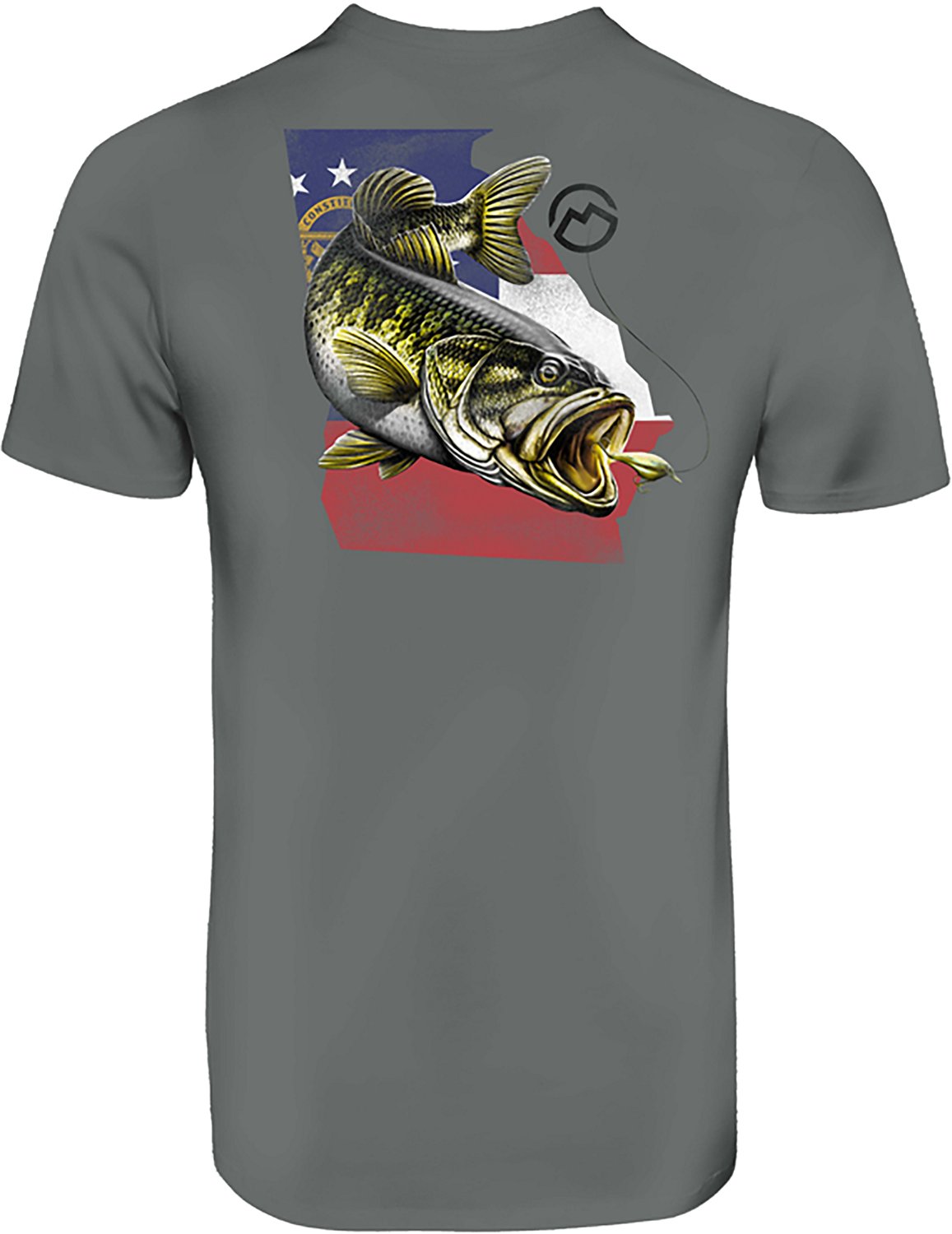 Magellan Outdoors Men's Georgia Bass Overlap State Graphic T-shirt - view number 3