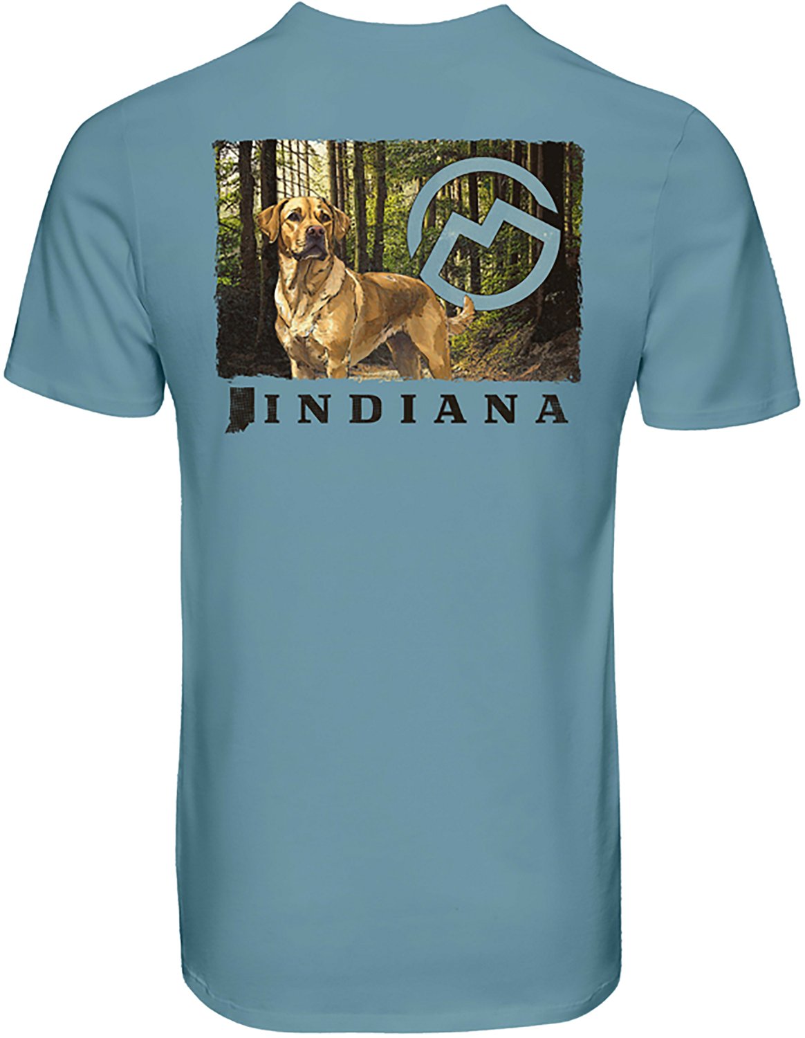 Magellan Outdoors Men's Indiana Dog Follow Me State Graphic T-shirt - view number 3