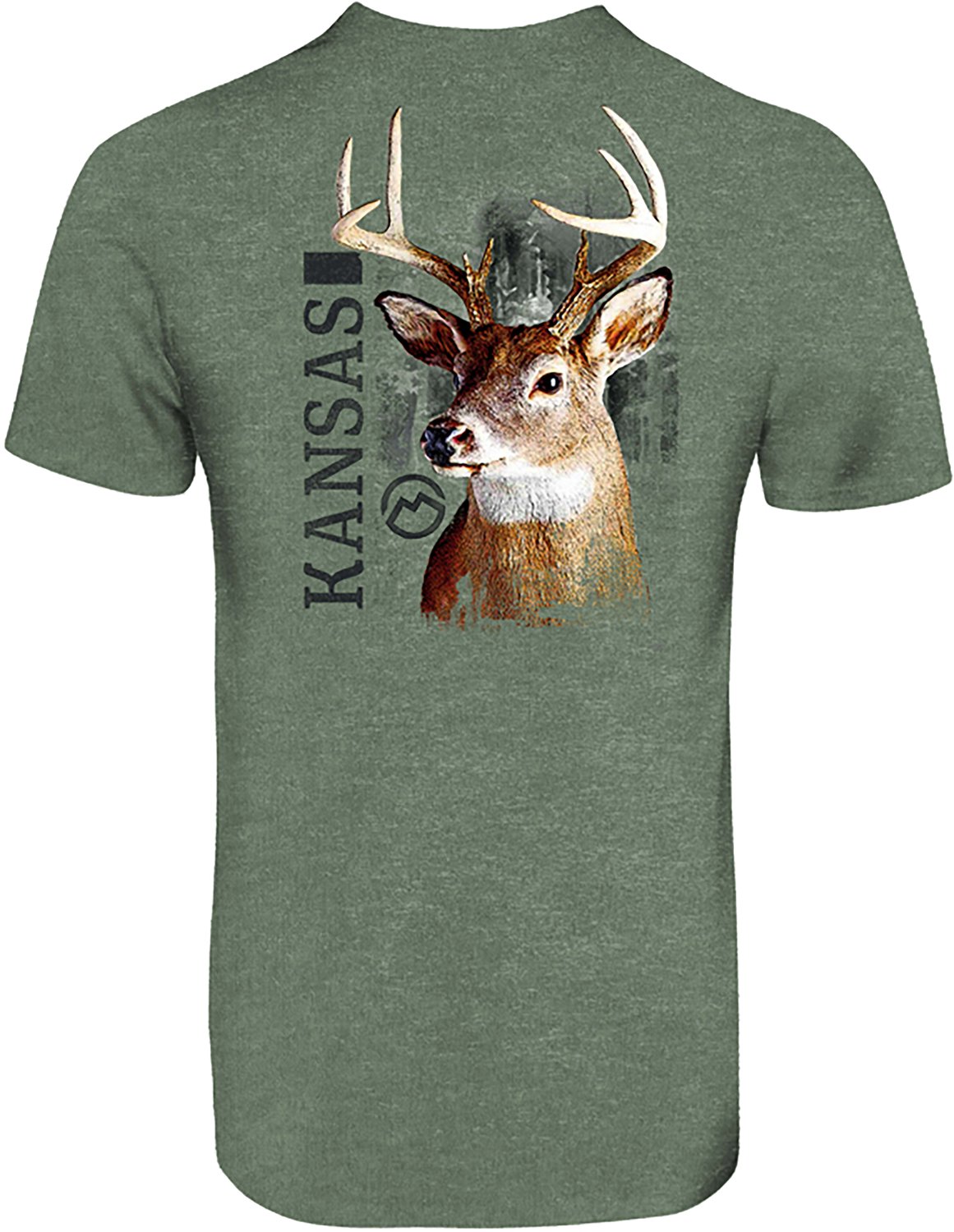 Magellan Outdoors Men's Kansas Deer Open Air State Graphic T-shirt - view number 3