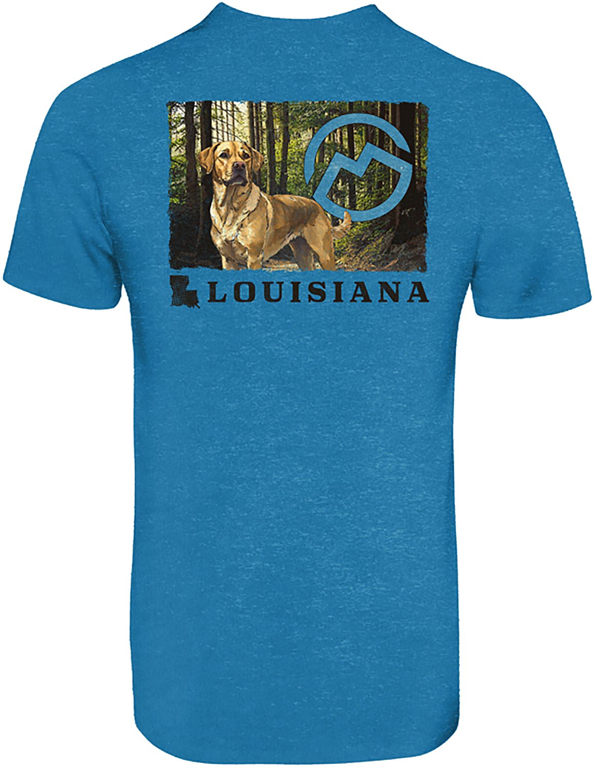 Magellan Outdoors Men's Louisiana Dog Follow Me State T-shirt - view number 2