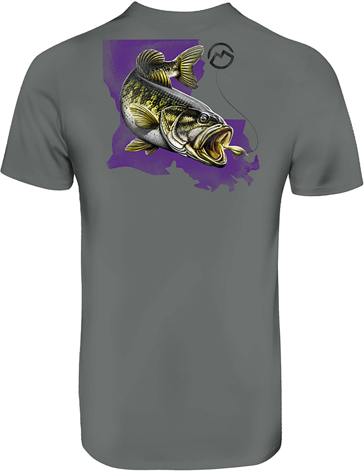 Magellan Outdoors Men's Louisiana Bass Overlap State T-shirt - view number 3