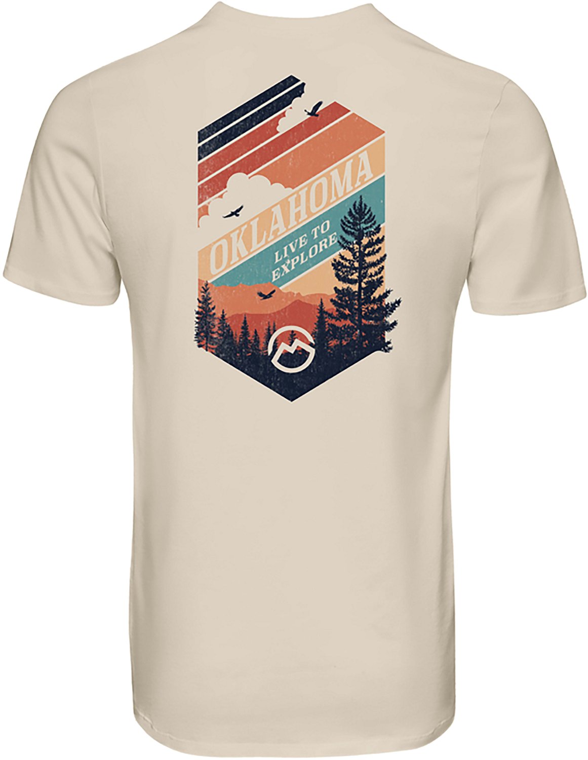 Magellan Outdoors Men's Oklahoma Badge Zonal State T-shirt - view number 3