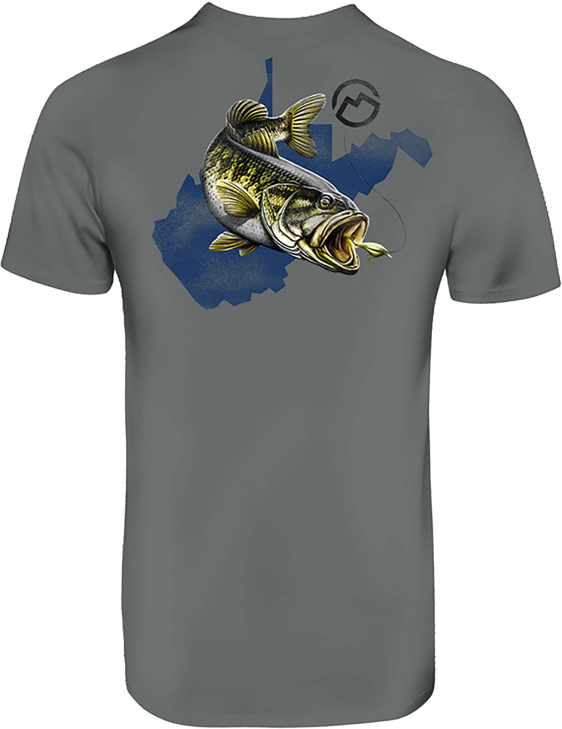 Magellan Outdoors Men's West Virginia Bass Overlap State T-shirt - view number 2