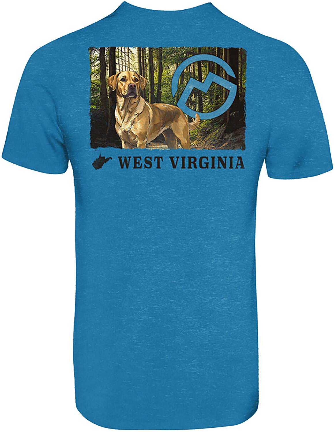 Magellan Outdoors Men's West Virginia Dog Follow Me State T-shirt - view number 3