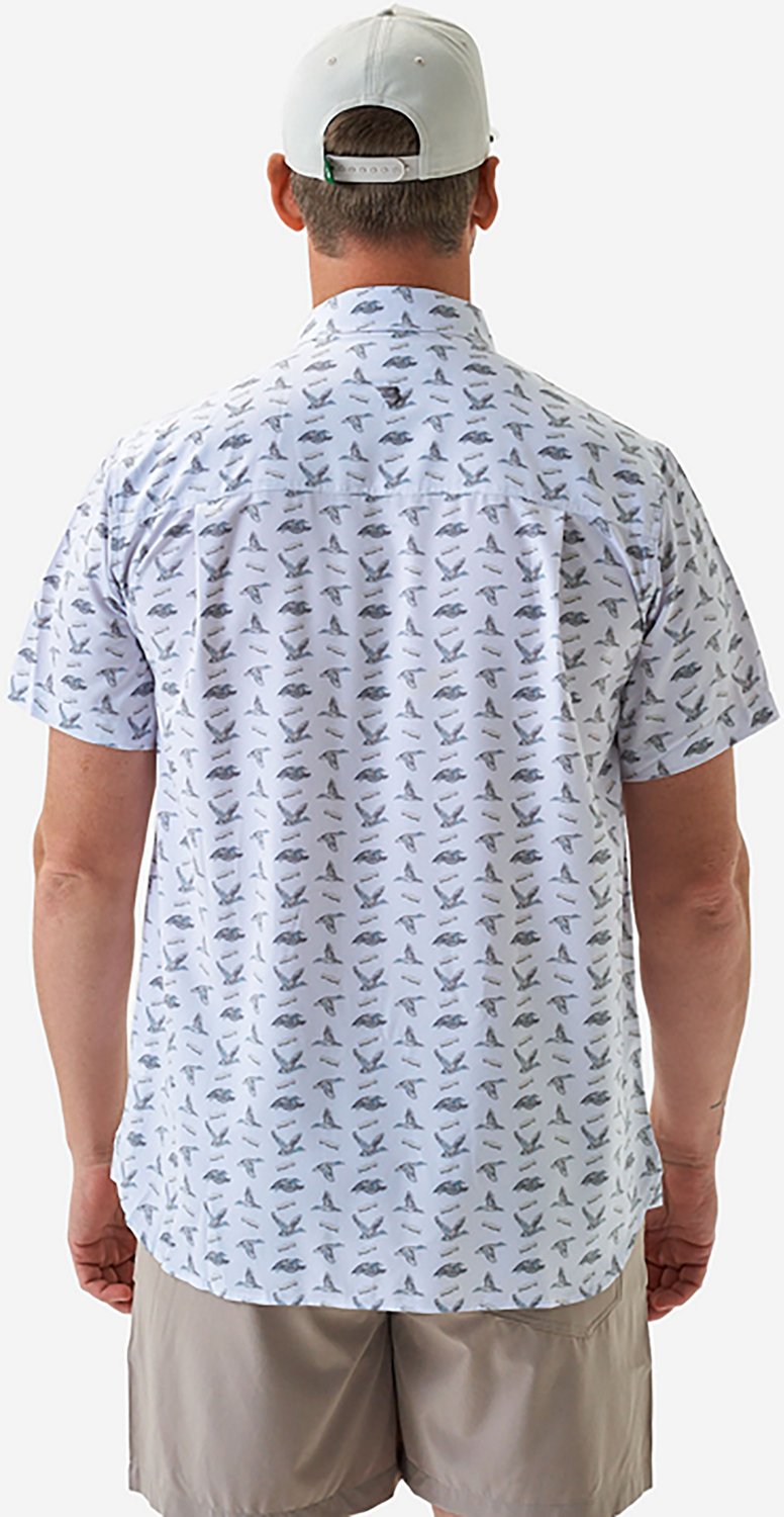 BURLEBO Men's Performance Button-Up Short Sleeve Shirt                                                                           - view number 2